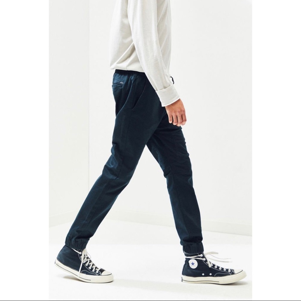 Pacsun Skinny Velour Navy Joggers 2.0 Size 30